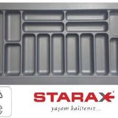 Starax S-2292 104x49 cm Çekmece İçi Plastik Kaşıklık