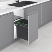 Starax S-2300-A Kapağa Monte 35 lt Antrasit 400 mm Çöp Kovası