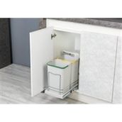 Starax S-2392 Teleskopik Raylı Plastik Gövde 12+12 lt Çöp Kovası