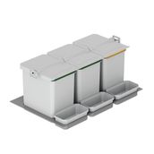 Starax S-2565-G Gri Çekmece İçi Otomatik Çöp Kovası