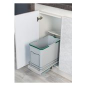 Starax S-2571 Gri Teleskopik Raylı Plastik Gövde 24 lt Çöp Kovası