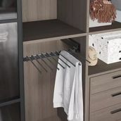 Starax S-6035-A 500x420x90 mm Antrasit Raylı Pantolon Askısı