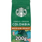 Starbucks Colombia Öğütülmüş Kahve 200G Yumuşak Lezzet ve Fındık Aromasıyla Taze Çekilmiş - 200 gr - Kağıt Filtre