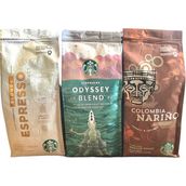 Starbucks Espresso Blonde & Odyssey Blend & Colombia Filtre Kahve 3 x 250 gr - 750 gr - Kavrulmuş Çekirdek