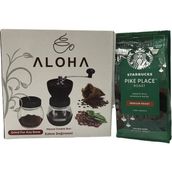 Starbucks Pike Place Origin Çekirdek Kahve 200 gr + Seramik Kahve Öğütücü Değirmen Ayarlı - Çekirdek (Öğütülmemiş)