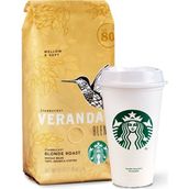 Starbucks Veranda Arabica 250 gr Çekirdek Kahve ve Starbucks Plastik Bardak