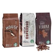 Starbucks Verona, House ve Ethiopia 250 gr 3 Paket Çekirdek Kahve