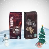 Starbucks Yılbaşı Paketi Çekirdek Kahve Ethiopia Arabica ve Verona 250 gr - 1 Paket - Kavrulmuş Çekirdek