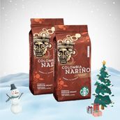 Starbucks Yılbaşı Paketi Colombia Narino Çekirdek Kahve 250 gr x 2 - 1 Paket - Kavrulmuş Çekirdek