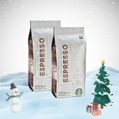 Starbucks Yılbaşı Paketi Espresso Dark Roast Çekirdek Kahve 250 gr x 2 - 1 Paket - Kavrulmuş Çekirdek