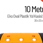 Starçelik 10 Metre Eko Oval Plastik Hız Kesici Set Yol Kasisi