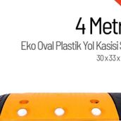 Starçelik 4 Metre Eko Oval Plastik Hız Kesici Set Yol Kasisi