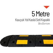 Starçelik 5 Metre Eko Kauçuk Hız Kesici Set Kapaklı Yol Kasisi