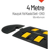 Starçelik 50 x 40 x 4 cm Eko 4 Metre Kauçuk Hız Kesici Yol Kasisi