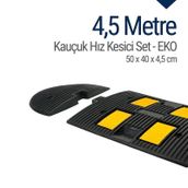 Starçelik 50 x 40 x 4 cm Eko 4,5 Metre Kauçuk Hız Kesici Yol Kasisi