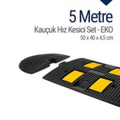 Starçelik 50 x 40 x 4 cm Eko 5 Metre Kauçuk Hız Kesici Yol Kasisi