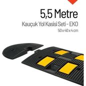 Starçelik 50 x 40 x 4 cm Eko 5,5 Metre Kauçuk Hız Kesici Yol Kasisi