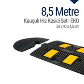 Starçelik 50 x 40 x 4 cm Eko 8,5 Metre Kauçuk Hız Kesici Yol Kasisi