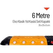 Starçelik 6 Metre Eko Klasik Hız Kesici Set Kapaklı Plastik Yol Kasisi