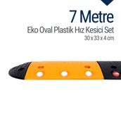 Starçelik 7 Metre Eko Oval Plastik Hız Kesici Set Yol Kasisi