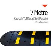 Starçelik 7 Metre Kauçuk Hız Kesici Set Kapaklı Yol Kasisi