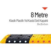 Starçelik 8 Metre Klasik Hız Kesici Set Kapaklı Plastik Yol Kasisi