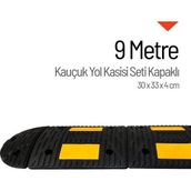 Starçelik 9 Metre Eko Kauçuk Hız Kesici Set Kapaklı Yol Kasisi