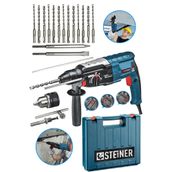 Steiner Alman 4000 W Profesyonel Kırıcı Delici Hilti Gri 15 Adet Uç Darbeli Matkap