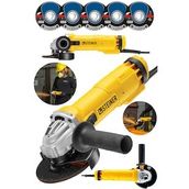 Steiner Alman 4200 W Metal Şanzıman Bakır Sargı Avuç Içi Taşlama Demir Metal Kesme Makinesi 125 Mm + 5 Disk