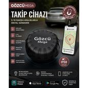 Stellina Mega Takip Cihazı Ios Android Uyumlu Motor Araç Taşıt Gps Cihazı Su Geçirmez (5-10 Dakika Aralıklı) - Siyah - Beyaz