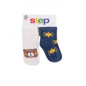 Step 10145 2'li Karışık Renkli Bear Soket Çorap