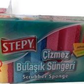 STEPY Çizmez Bulaşık Süngeri 4'lü Paket