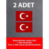 Sticker Dizayn Türk Bayrağı Sticker - 2 Adet Araba Oto Motosiklet Karavan Cam Sticker - 00068 - Renkli - 100x61 Cm