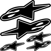Sticker Masters Alpinestars Sponsor Set Sticker