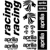 Sticker Masters Aprilia Racing 2 Siyah Sticker Set