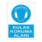 Sticker Masters Kulak Koruma Alanı Uyarı Levhası Sticker
