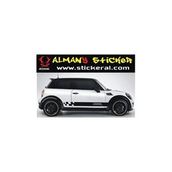 Sticker Masters Mini Cooper S Yan Şerit Sticker