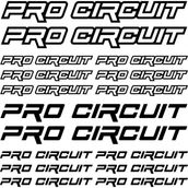 Sticker Masters Pro Circuit Sponsor 2 Siyah Sticker Set