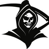 Sticker Masters The Reaper Skull Sticker