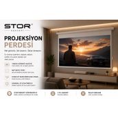 STOR KONSEPT PROJEKSİYON PERDESİ BEYAZ