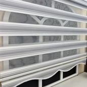Storburada 110 x 200 Gri Renk Geçişli Etek Dilimli Zebra Stor Perde