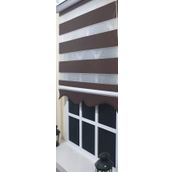 Storburada St 004 Kahverengi 70 x 200 Kahverengi Etek Dilimli Zebra Stor Perde