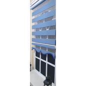 Storburada St 006 70 x 200 Mavi Etek Dilimli Zebra Stor Perde