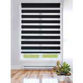 Storburada STB-400-V15 160x260 Siyah Etek Dilimli Zebra Stor Perde