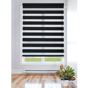 Storburada STB-400-V15 70 x 200 Siyah Etek Dilimli Zebra Stor Perde