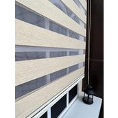 Storburada STB-400V03-PD 200x200 Zebra Stor Sert Plastik Kasalı Sütlü Kahve Perde