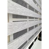 Storburada STB-400V04-PD 90x260 Zebra Stor Sert Plastik Kasalı Gri Perde