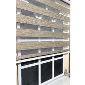 Storburada STB-400V05-PD 160x260 Zebra Stor Sert Plastik Kasalı Kahverengi Perde