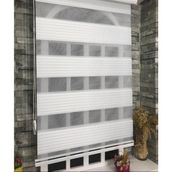 Storburada STB-480 Pliseli Zebra Beyaz Etek Dilimli 50x200 cm Stor Perde