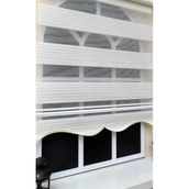 Storburada STB-481 Pliseli Zebra Ekru Etek Dilimli 100x200 cm Stor Perde